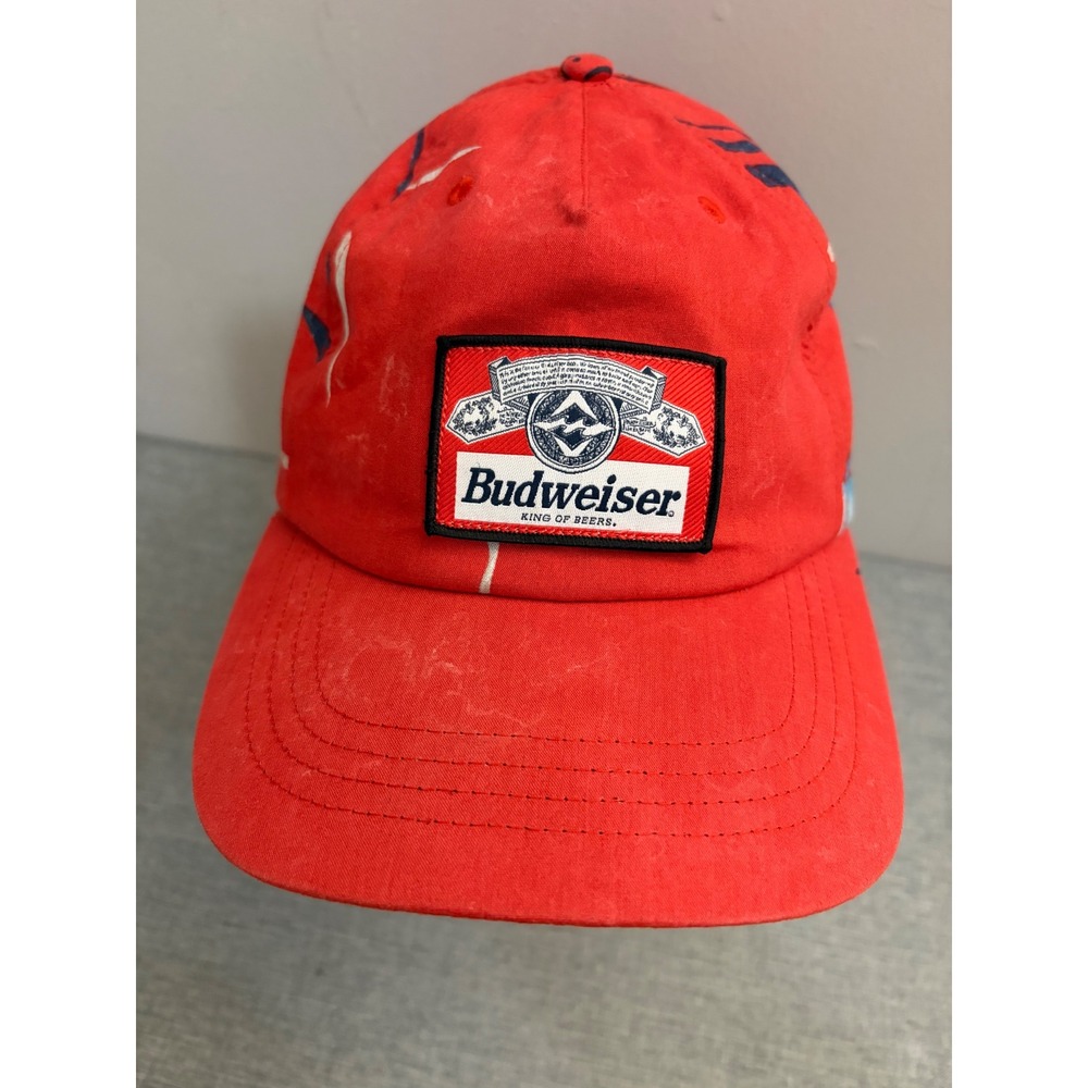 Billabong Budweiser Hat Mens OSFA Red Floral Snapback King of Beers ABYHA00234